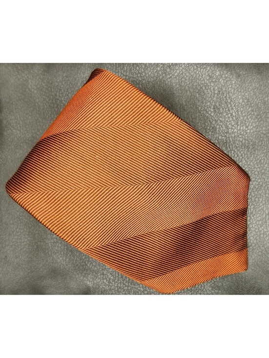 Dior Other - Vintage Christian Dior Paris New York Striped Copper Men’s 100% Silk Neck Tie